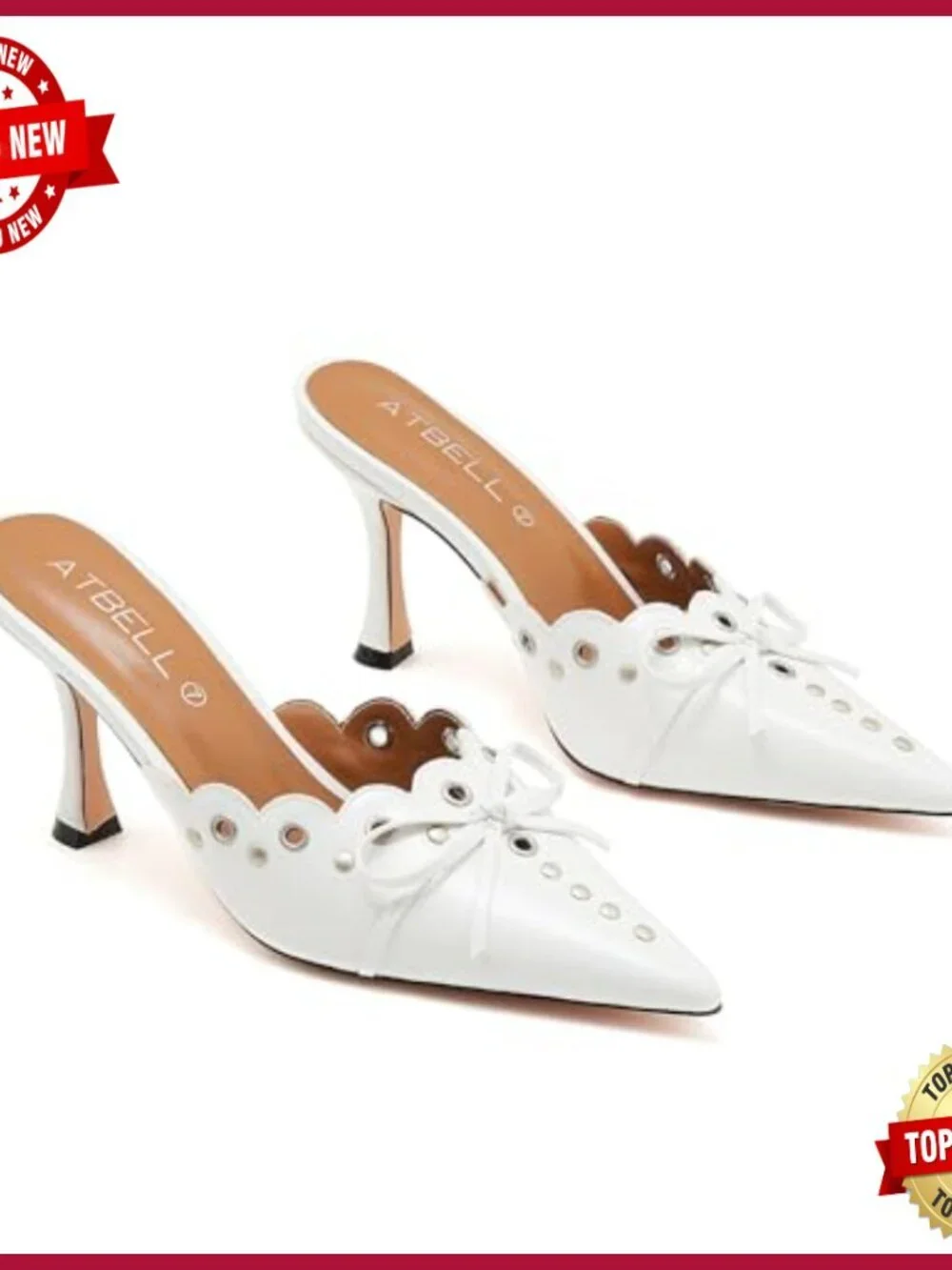 Kitten Heel Mules Pointed Toe Suede Stiletto Slides Bow Heeled Sandals Wedding